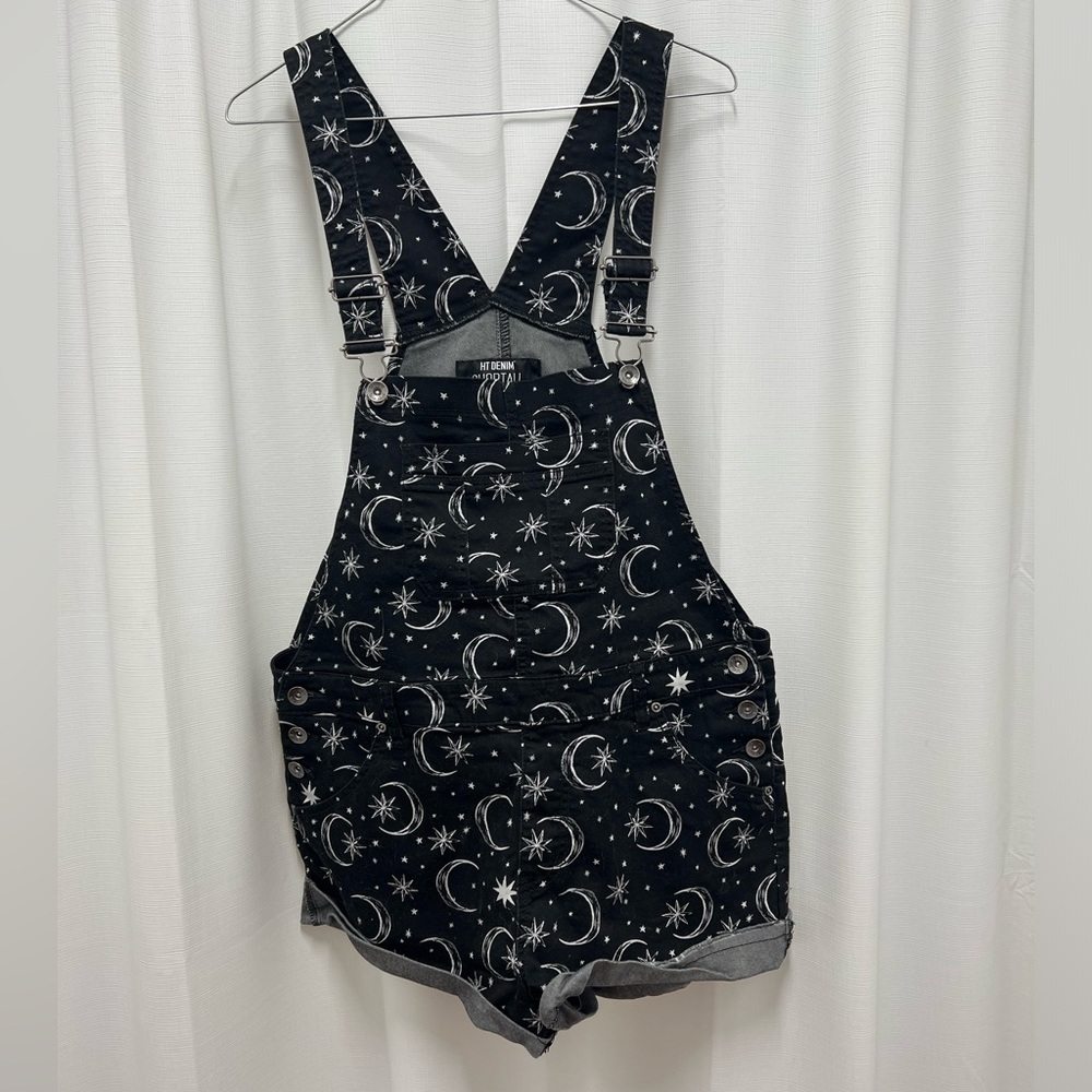 Celestial print overalls